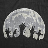 Mens Funny T Shirts Zombie Hands Moon Sarcastic Halloween Graphic Novelty Tee For Men