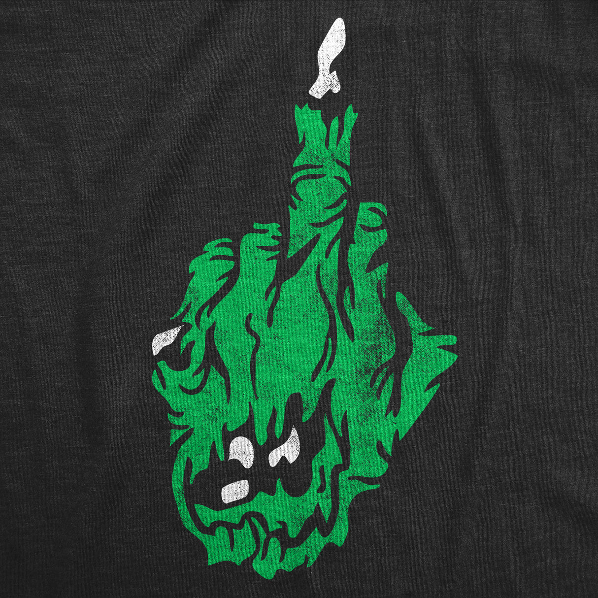 Mens Funny T Shirts Zombie Middle Finger Sarcastic Halloween Graphic Novelty Tee for Men
