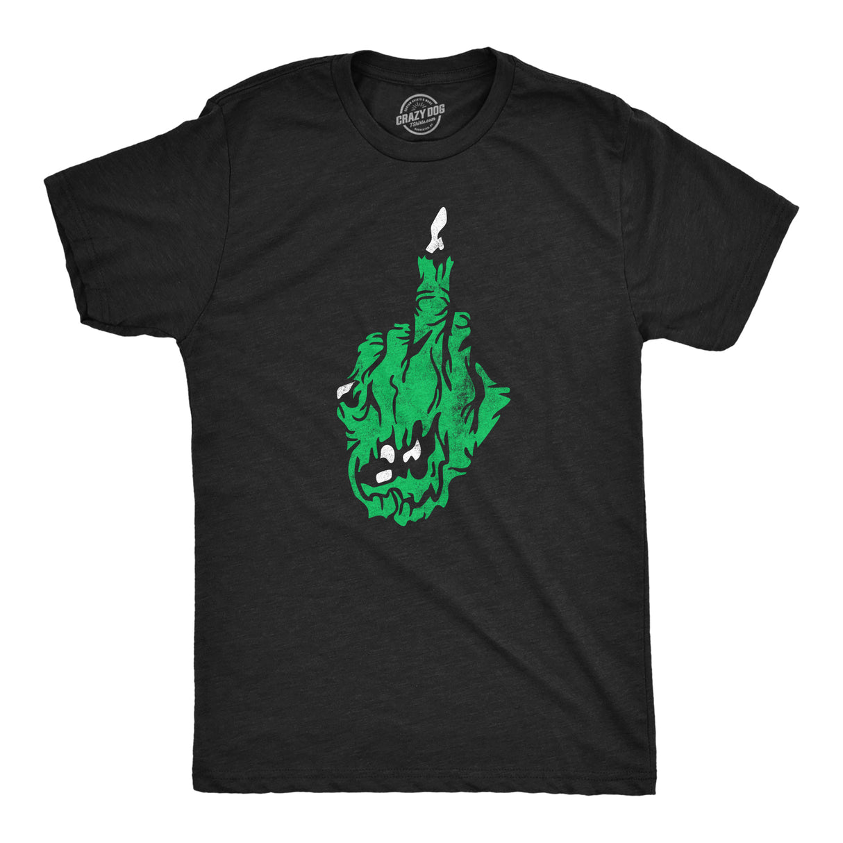 Mens Funny T Shirts Zombie Middle Finger Sarcastic Halloween Graphic Novelty Tee for Men