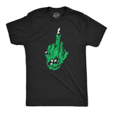Mens Funny T Shirts Zombie Middle Finger Sarcastic Halloween Graphic Novelty Tee for Men