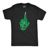 Mens Funny T Shirts Zombie Middle Finger Sarcastic Halloween Graphic Novelty Tee for Men