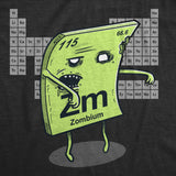 Mens Funny T Shirts Zombium Sarcastic Zombie Graphic Novelty Science Tee for Men