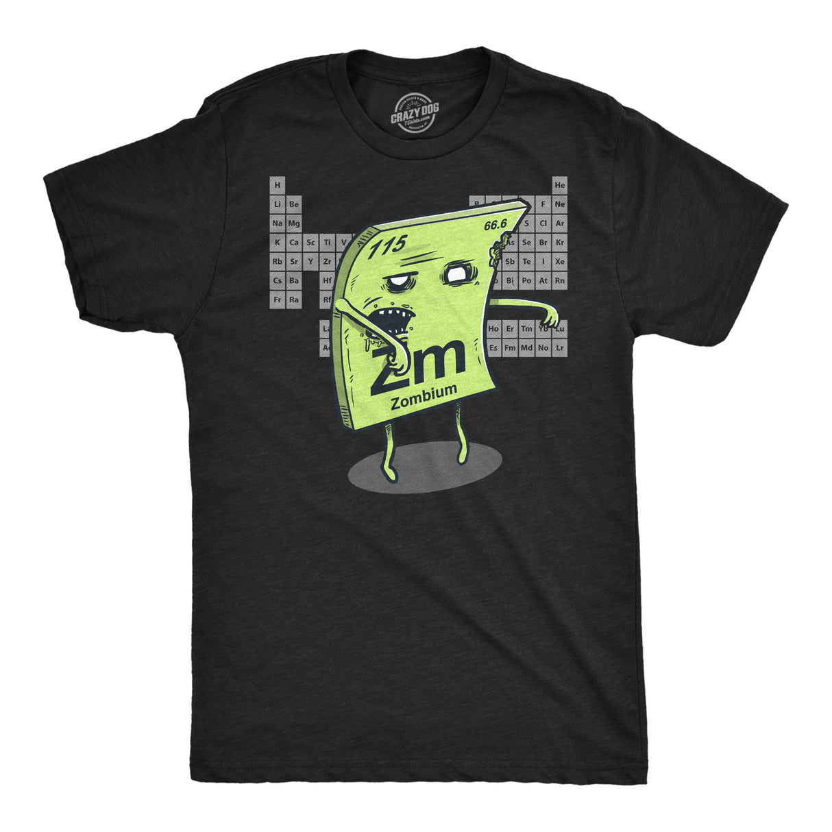 Mens Funny T Shirts Zombium Sarcastic Zombie Graphic Novelty Science Tee for Men