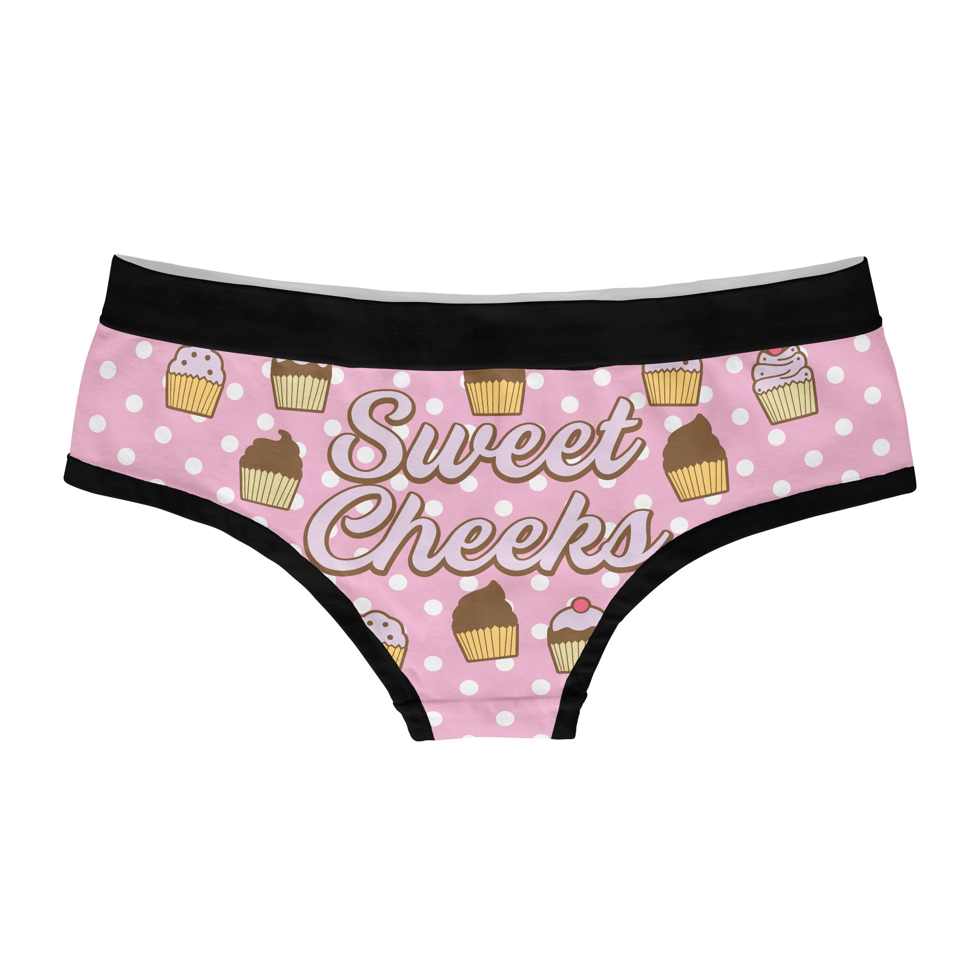 Sweet Cheeks Womens Panties Cute Cupcake Bikini Brief Graphic