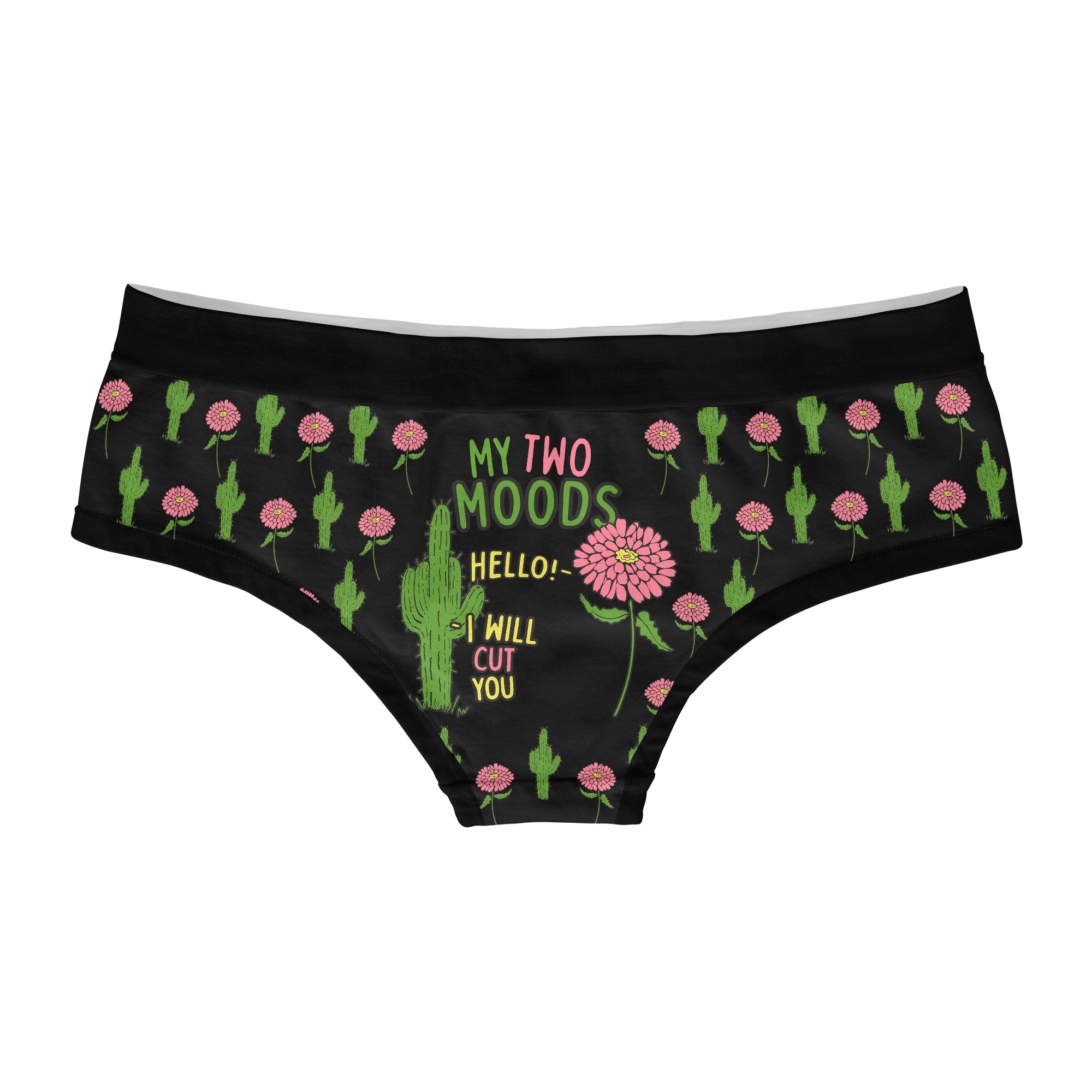 Two Moods Womens Panties Funny Bikini Brief Graphic Novelty