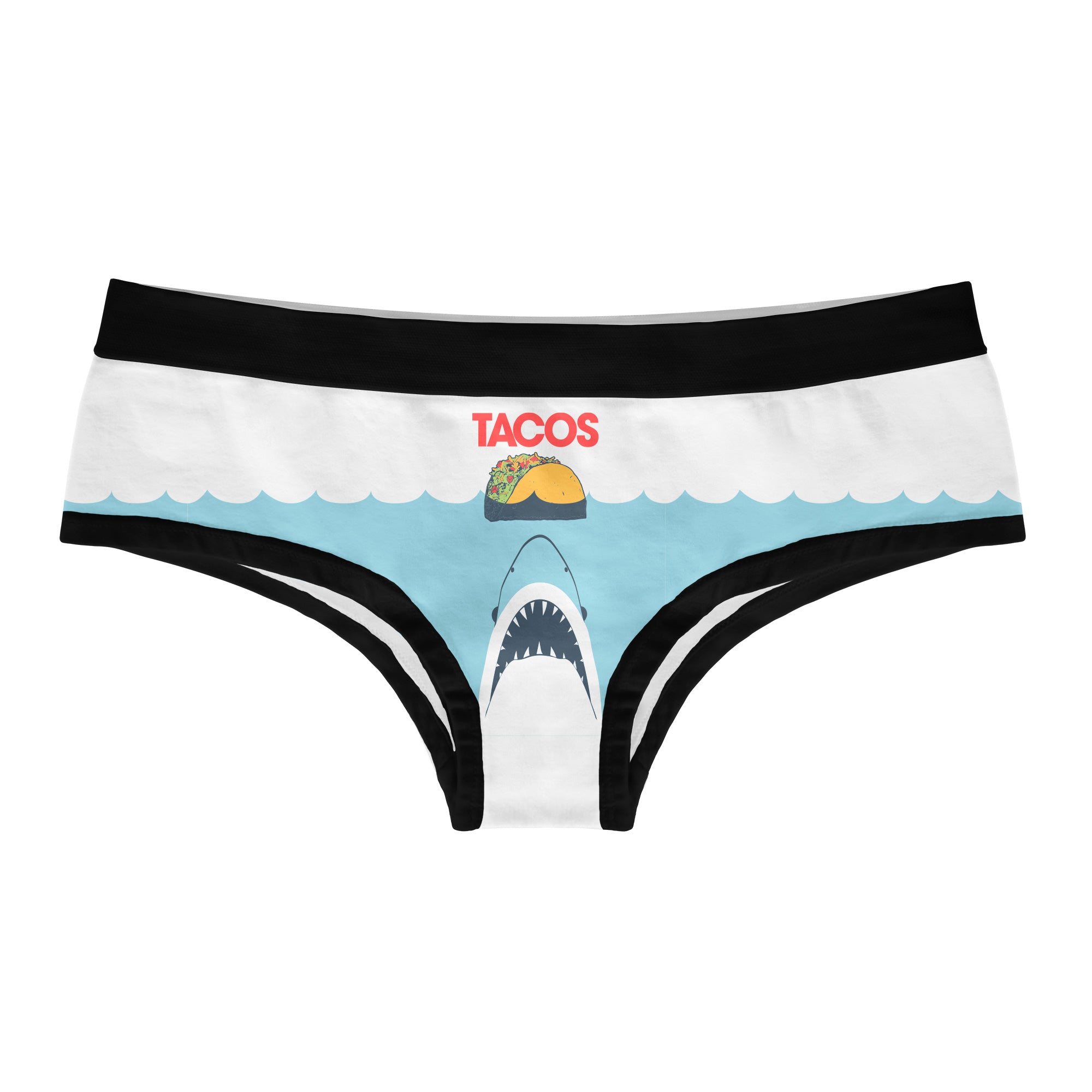 Womens Taco Shark Panties Funny Bikini Brief Vacation Attack Cute Grap –  Nerdy Shirts