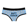 Womens Butt Quack Panties Funny Duck Joke Graphic Bikini Brief Underwear For Ladies