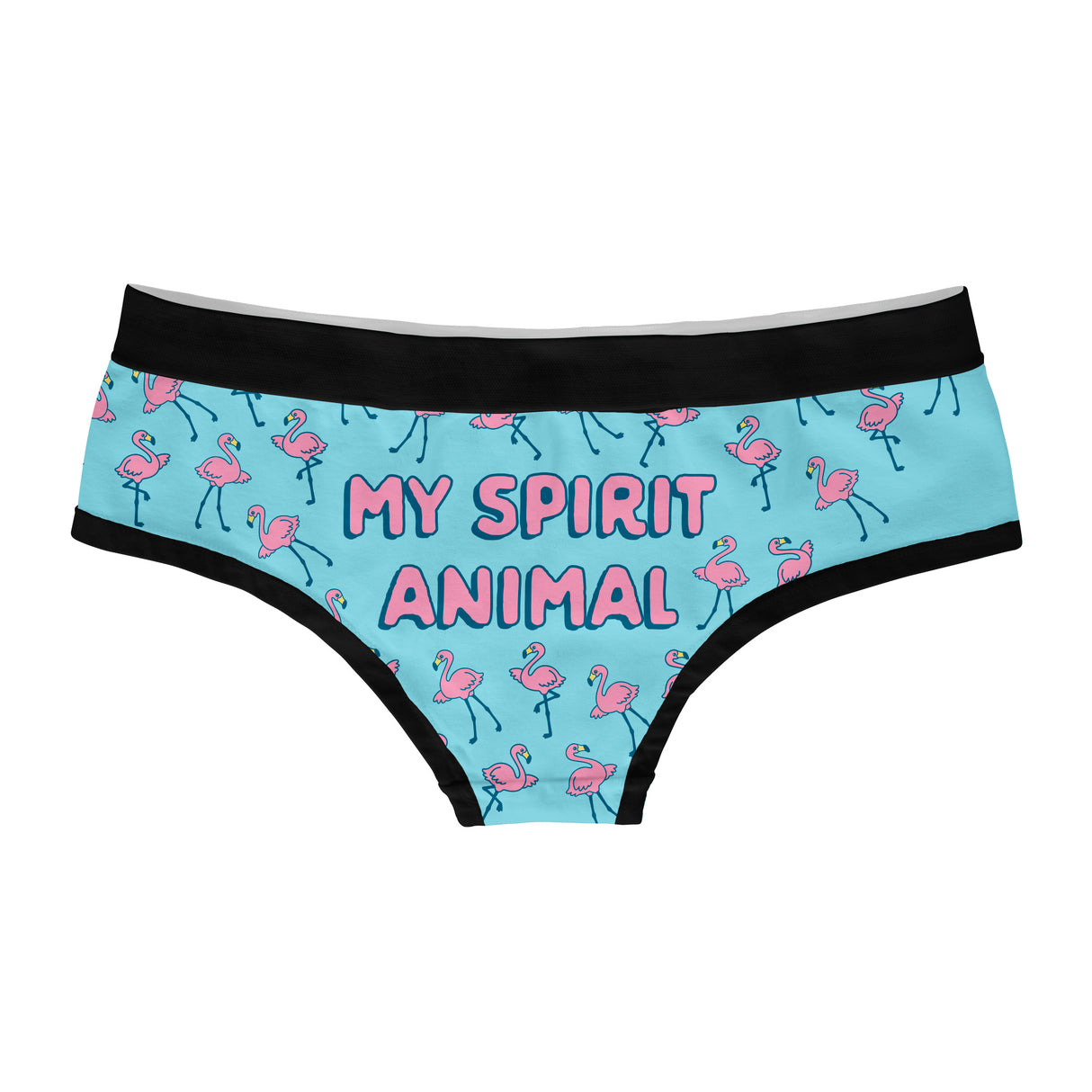 Womens Flamingo Spirit Animals Panties Funny Saying Pink Bikini Brief Graphic Underwear