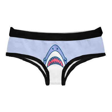 Womens Shark Panties Funny Shark Bite Bikini Brief Vacation Graphic Underwear For Ladies