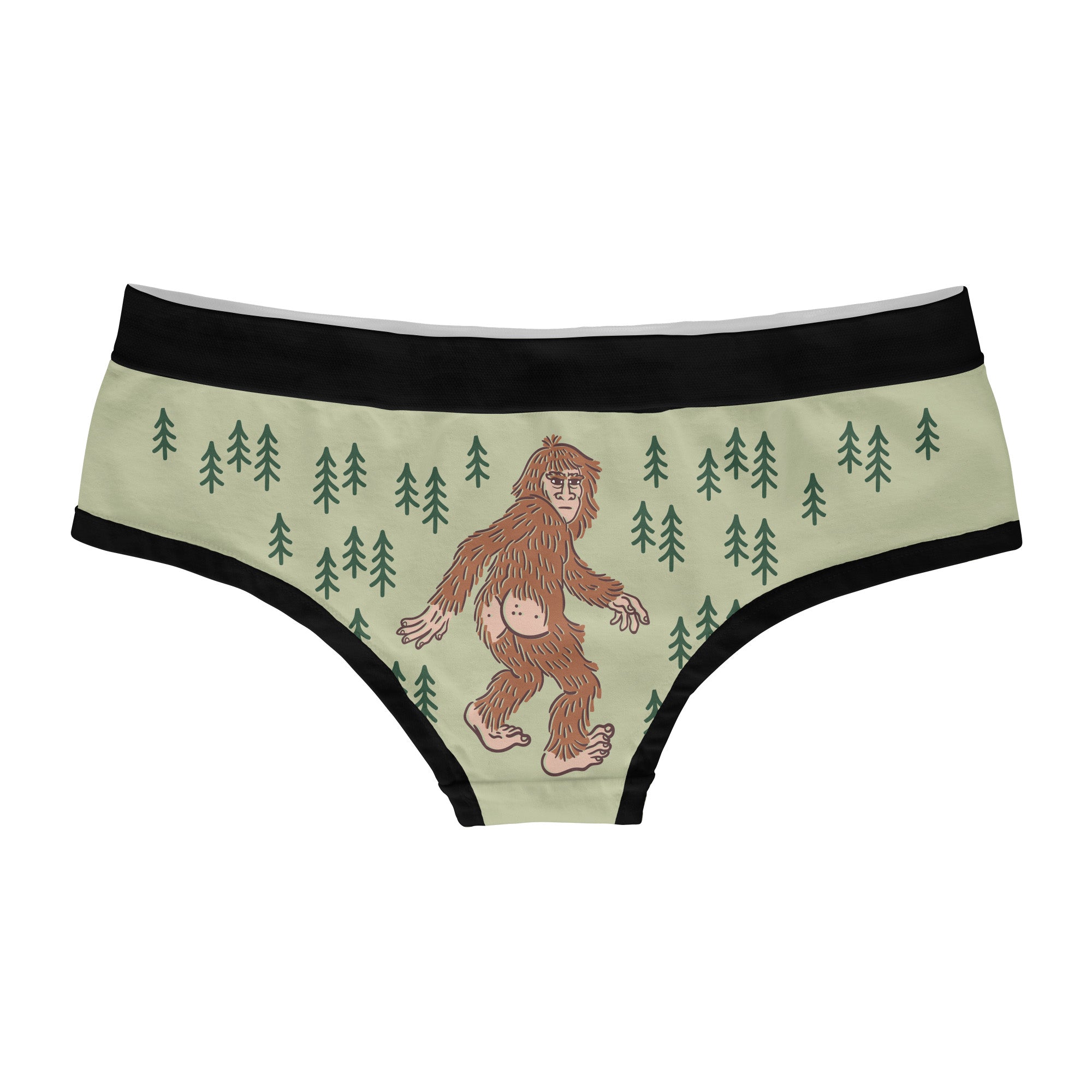 Womens Assquatch Panties Funny Bikini Brief Sassquatch Bigfoot Butt Graphic  Cool Saying Underwear 