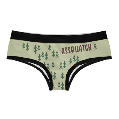 Womens Assquatch Panties Funny Bikini Brief Sassquatch Bigfoot