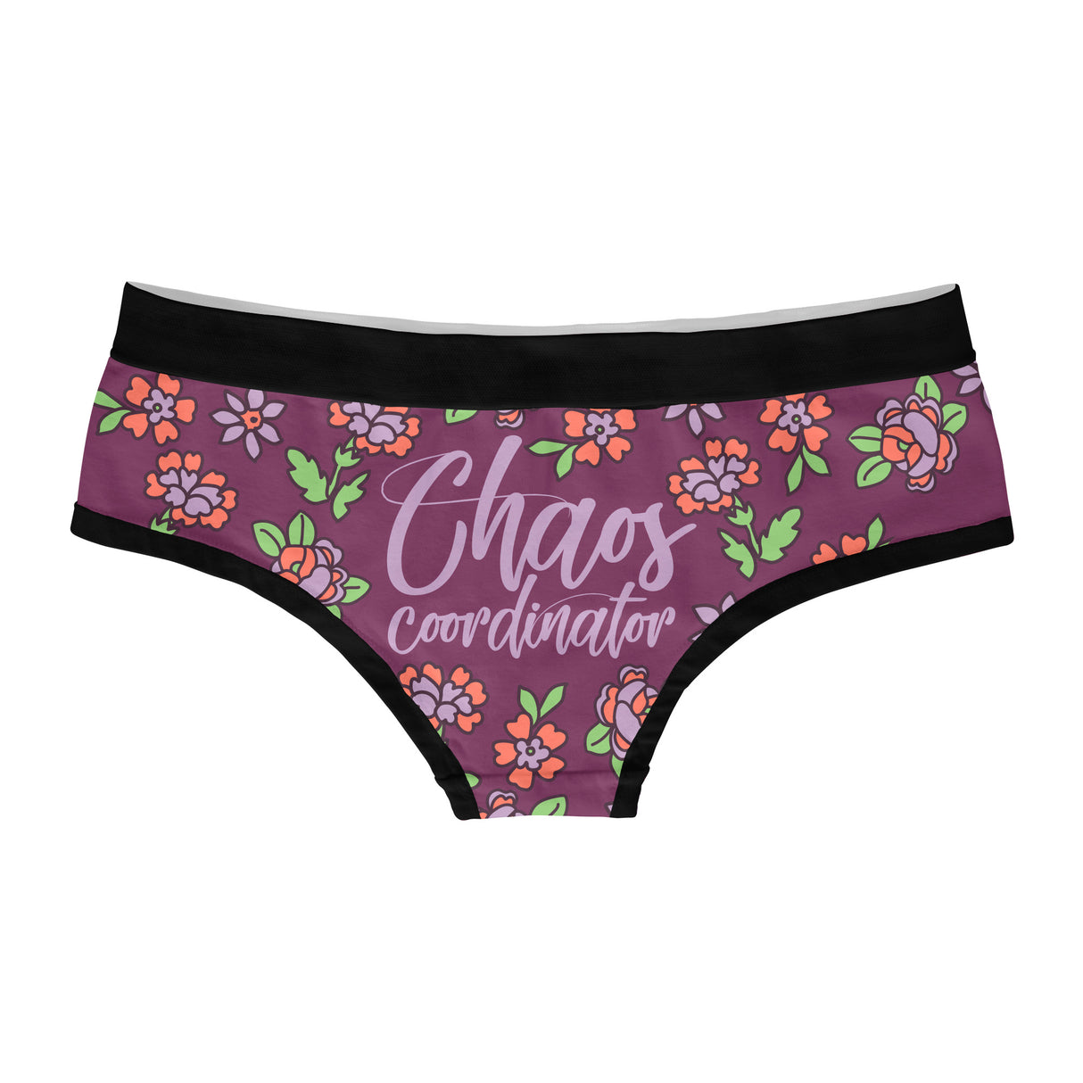 Womens Chaos Coordinator Panties Funny Sarcasm Gift for Mom Cute Bikini Brief Wife Graphic