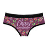Womens Chaos Coordinator Panties Funny Sarcasm Gift for Mom Cute Bikini Brief Wife Graphic