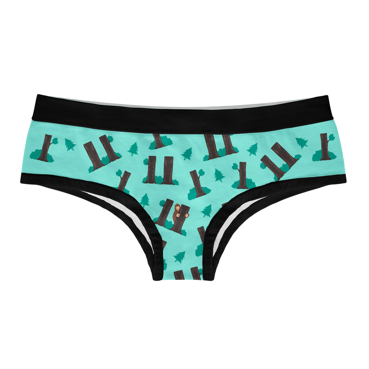 Womens Hide And Seek Champion Panties Funny Bikini Brief Cute BigFoot Graphic Underwear