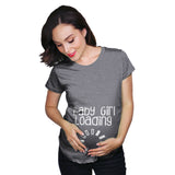 Maternity Baby Girl Loading T shirt Funny Pregnancy Announcement Reveal Cool Tee