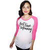 Maternity Raglan First Time Mommy Cute Mothers Day Baseball Tee