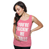 You're Kickin Me Smalls Maternity Tank Top