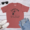 Mens Caution I Might Explode In Your Hand Tshirt Funny 4th Of July Firework Graphic Novelty Tee