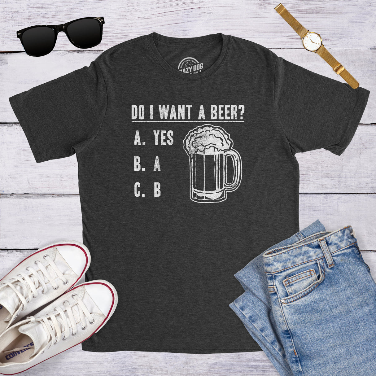 Do I Want A Beer Men's Tshirt