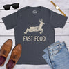 Mens Fast Food Tshirt Funny Deer Hunting Season Novelty Graphic Tee