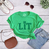 Womens Magically Delicious T Shirt Funny Shamrock Irish Tee