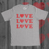 Love 3 Hearts Men's Tshirt