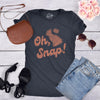 Mens Oh Snap T shirt Funny Chocolate Easter Bunny Basket Egg Hunt Gift for Her