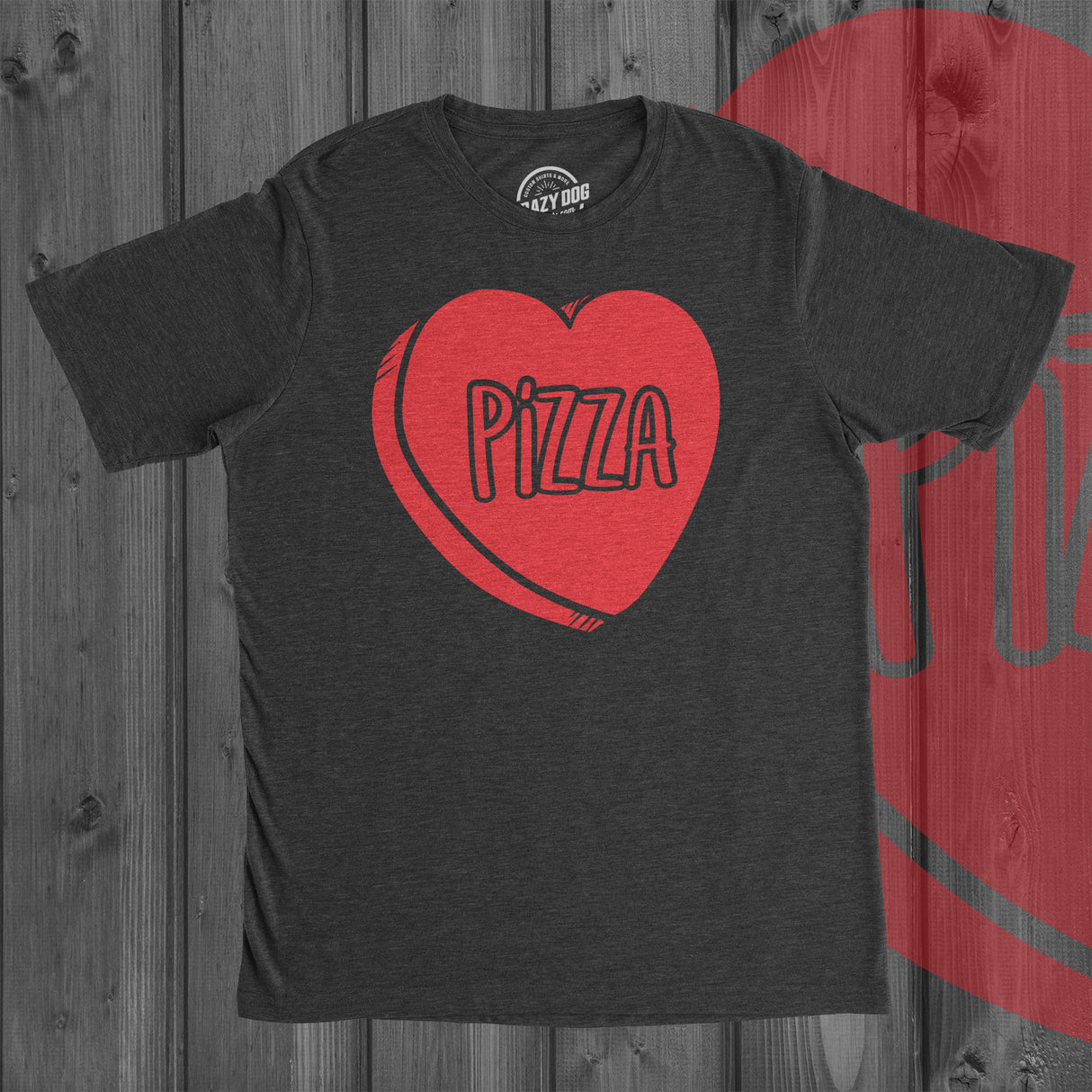 Pizza Candy Heart Men's Tshirt