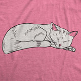 Maternity Cat On Baby Bump T Shirt Funny Adorable Kitty Pregnancy Tee