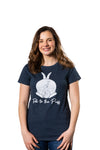 Womens Talk To The Puff T Shirt Funny Easter Bunny Tail Behind Humor Cool