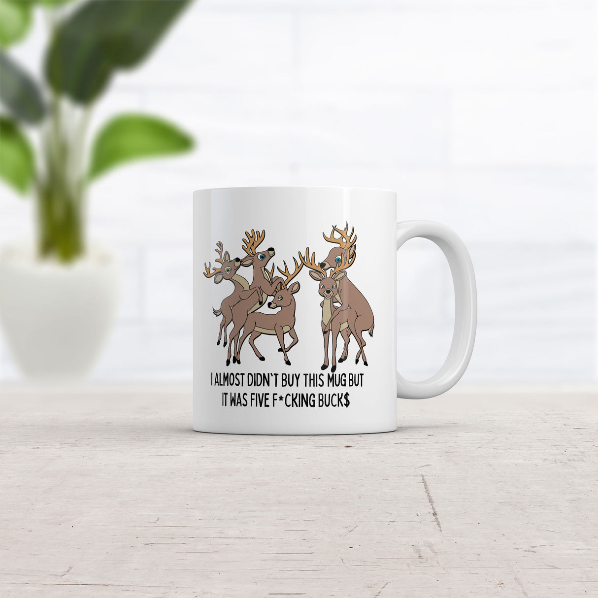 I Almost Didnt Buy This Mug But It Was 5 Fucking Bucks Mug Funny Novelty Coffee Cup-11oz