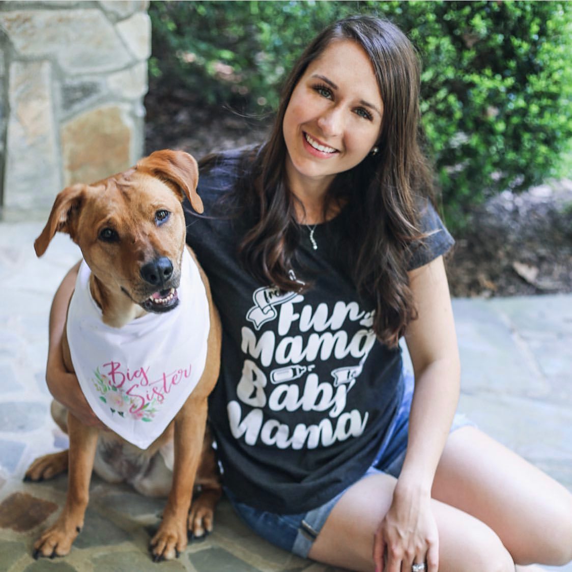 Maternity From Fur Mama To Baby Mama Tshirt Cute Pet Dog Pregnancy Tee