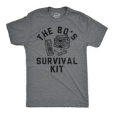 Mens Funny T Shirts The 80s Survival Kit Sarcastic Retro Graphic Tee for Men