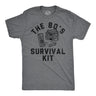 Mens Funny T Shirts The 80s Survival Kit Sarcastic Retro Graphic Tee for Men