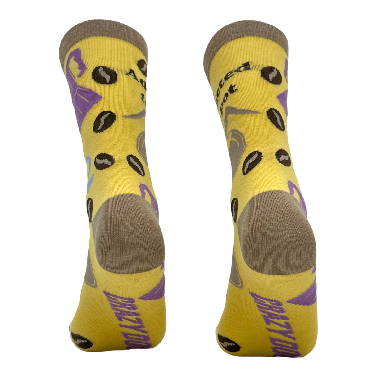 Women's Addicted To Pot Socks Funny Coffee Bean Caffeine Lovers Footwear