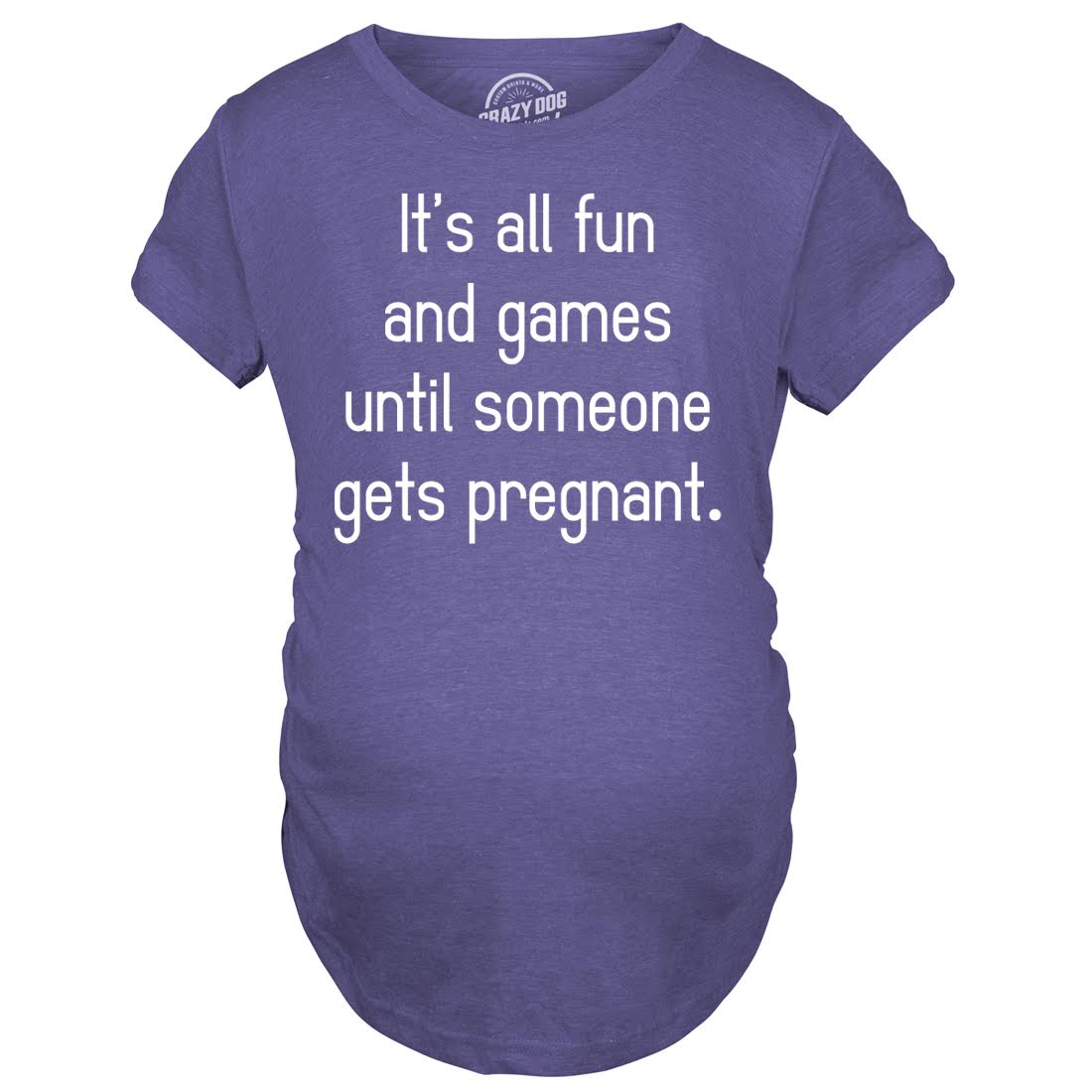 Maternity Fun and Games Pregnancy TShirt Cute Novelty Tee