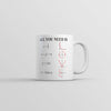 All You Need Is Love Equation Mug Funny Math Graphic Coffee Cup-11oz