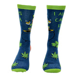 Women's I Always Carry A Little Pot Socks Funny Saint Pattys Day 420 Smoking Joke Footwear