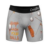 Always Wash Your Balls Mens Boxers Funny Golf Humor Hilarious Gift For Golfer Underwear