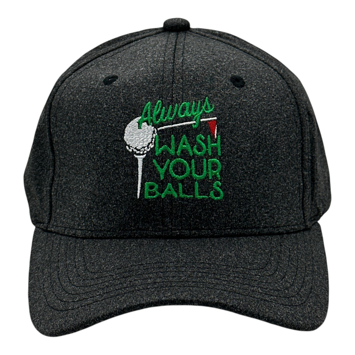 Always Wash Your Balls Hat Funny Sarcastic Golf Graphic Novelty Cap
