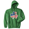 American Flag Shamrock Hoodie Funny St Patricks Day Parade Irish Pride Graphic Sweatshirt