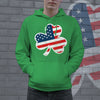 American Flag Shamrock Hoodie Funny St Patricks Day Parade Irish Pride Graphic Sweatshirt