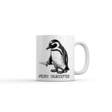 Apology Unaccepted Mug Funny Sarcastic Penguin Graphic Novelty Coffee Cup-11oz