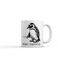 Apology Unaccepted Mug Funny Sarcastic Penguin Graphic Novelty Coffee Cup-11oz