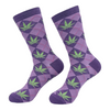 Women's Argyle Weed Socks Funny 420 Pot Leaf Smokers Footwear