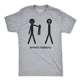 Armed Robbery Stick Figure Men's Tshirt