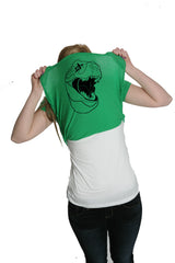 Womens Ask Me About My Trex T shirt Funny Cool Dinosaur Flip Graphic Novelty Tee