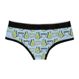 Womens Avogato Panties Cute Bikini Brief Kitten Avocado Sexy Graphic Underwear For Ladies