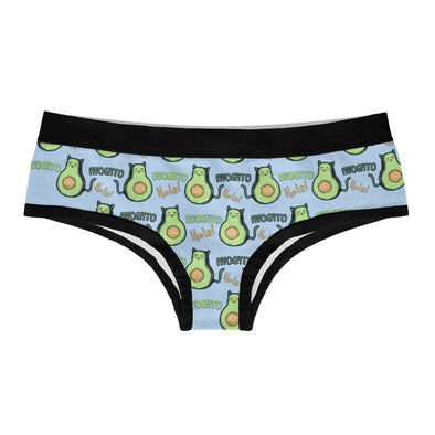 Womens Avogato Panties Cute Bikini Brief Kitten Avocado Sexy Graphic Underwear For Ladies