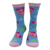 Women's You Axolotl Stupid Questions Socks Funny Cute Salamander Joke Footwear